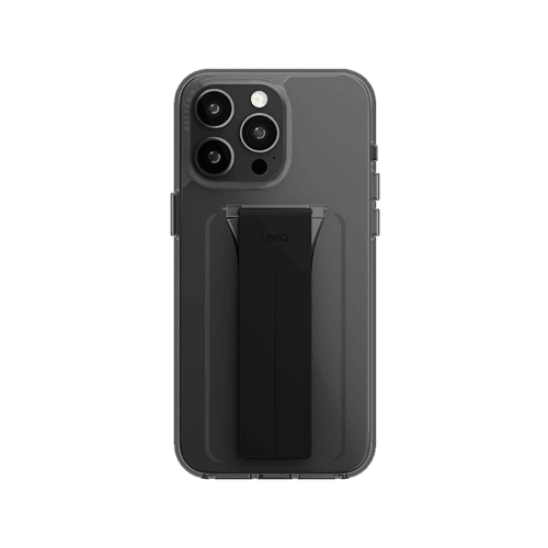 Uniq Hybrid Heldro Mount With Stand Case for iPhone 15 Pro - Vapour Smoke