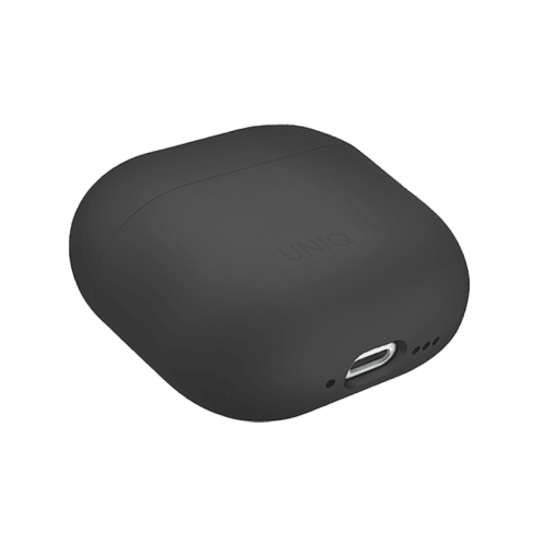 Uniq Lino Hybrid Liquid Silicon Case for Airpods 4th Gen Case - Ash Grey