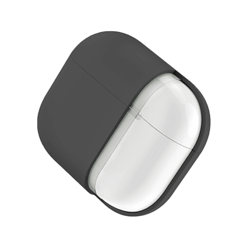 Uniq Lino Hybrid Liquid Silicon Case for Airpods 4th Gen Case - Ash Grey