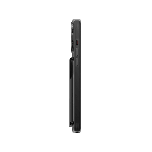 Uniq Hybrid Heldro Mount With Stand Case for iPhone 15 Pro - Vapour Smoke