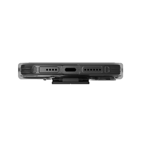 Uniq Hybrid Heldro Mount With Stand Case for iPhone 15 Pro - Vapour Smoke