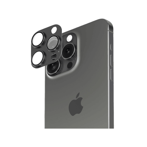Smart Premium Camera Lens Protector for iPhone 15 Pro / 15 Pro Max - Black Titanium