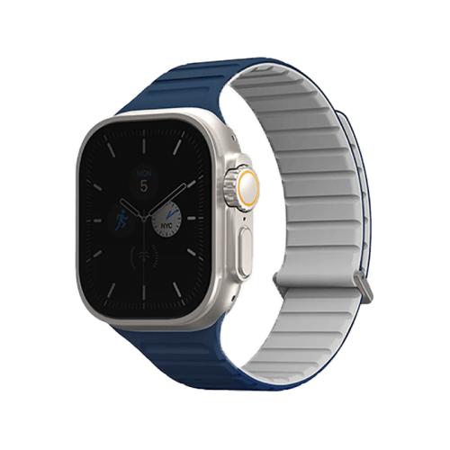 Uniq Revix Evo Reversible Strap For Apple Watch 49/45/44/42mm - Royal Blue / Chalk