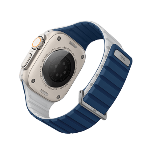 Uniq Revix Evo Reversible Strap For Apple Watch 49/45/44/42mm - Royal Blue / Chalk