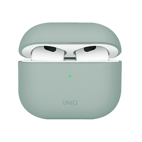 Uniq Lino Hybrid Liquid Silicon Airpods 4th Gen Case – Ice Plant Green