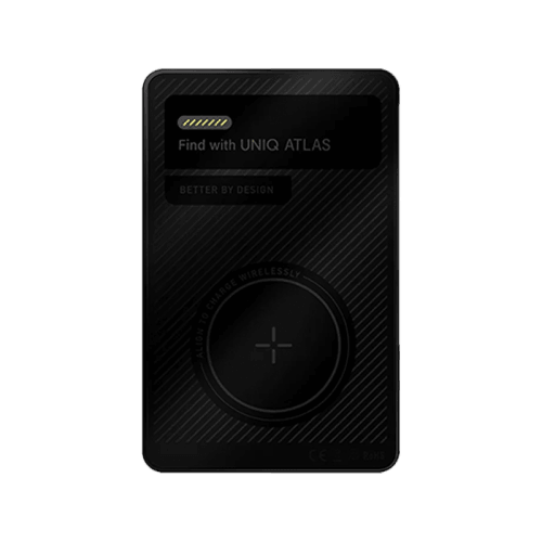 Uniq Atlas MagSafe Ultra Slim Card Tracker With NFC-Enabled Digital Name Card - Graphite