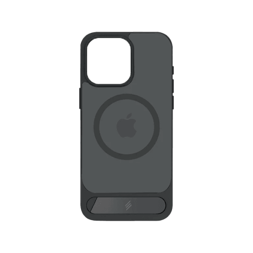 Smart Premium Designer Magsafe Stand Case for iPhone 16 Pro Max - Black