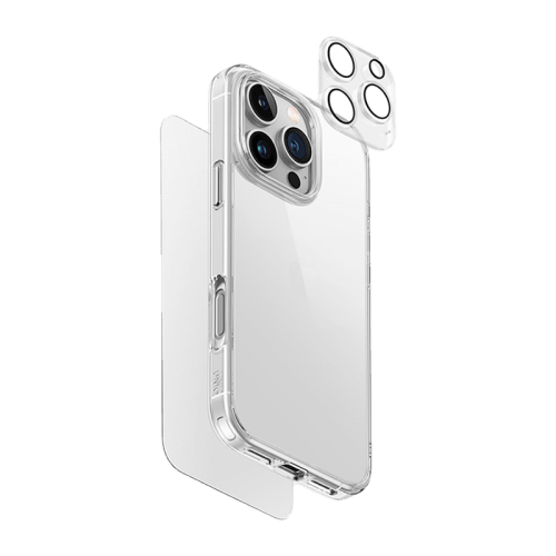 Uniq Hybrid Clearvue MagSafe 360 Essential Bundle Case+Screen Protector+Camera Lense for iPhone 16 Pro