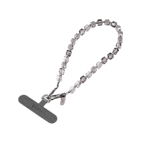 Uniq Coehl Candy Gem Universal Phone Charm Handstrap - Sparkling Silver