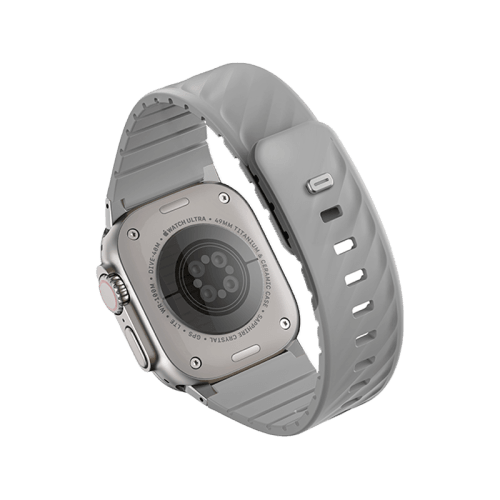Uniq Fluo Bundle Magnetic Watch Strap With Connector for Apple Watch 40mm to 49mm - Mist Grey