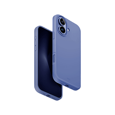 Uniq Hybrid Lino Hue Magsafe Case for iPhone 16 - Pearl Blue