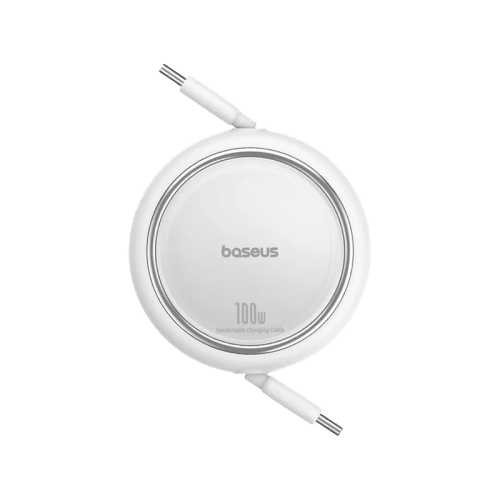 Baseus Free2Draw USB-C to USB-C 100W Mini Retractable Cale 1m - Moon White