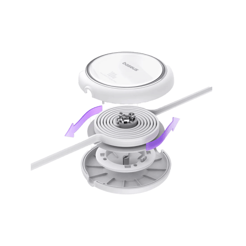 Baseus Free2Draw USB-C to USB-C 100W Mini Retractable Cale 1m - Moon White