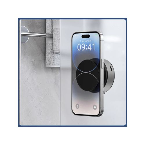 Sky 360 Rotating Vacuum Suction Magnetic Phone Holder Without Gravity - Silver
