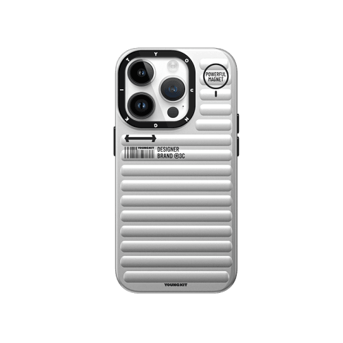 Youngkit True Color Luggage - Inspired Magsafe Case for iPhone 16 Pro Max - Silver