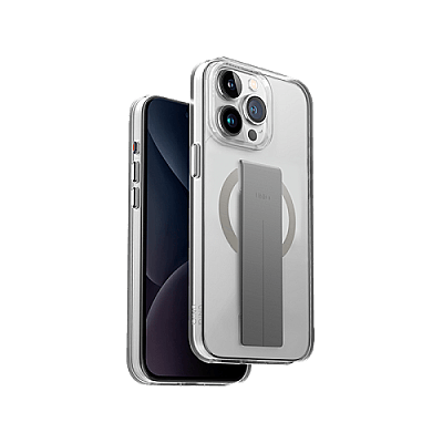 Uniq Hybrid Heldro Mag Case for iPhone 15 Pro Max - Lucent Clear
