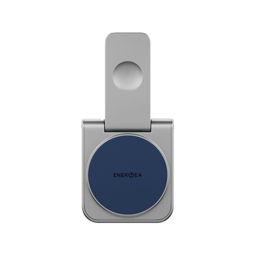 Energea MagDuo 2 IN 1 Foldable Magsafe Fast Wireless Charger - Blue