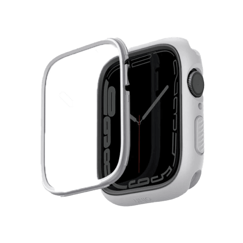 Uniq Moduo Case For Apple Watch With Interchangeable Bezel 41/40 mm - Chalk/Stone Grey