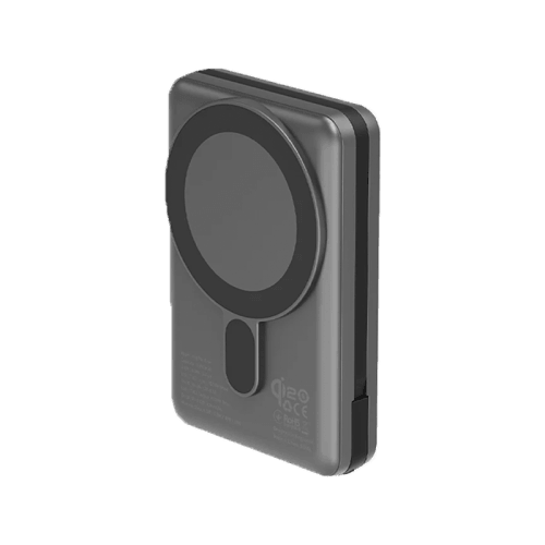 Energea MagPac Pro Plus With MagSafe 10000mAh Power Bank With Built-in Cable and Stand - Gunmetal