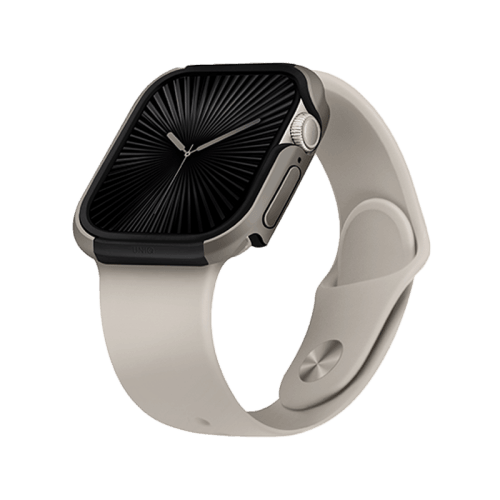Uniq Valencia Case for Apple Watch 46MM - Titanium Silver