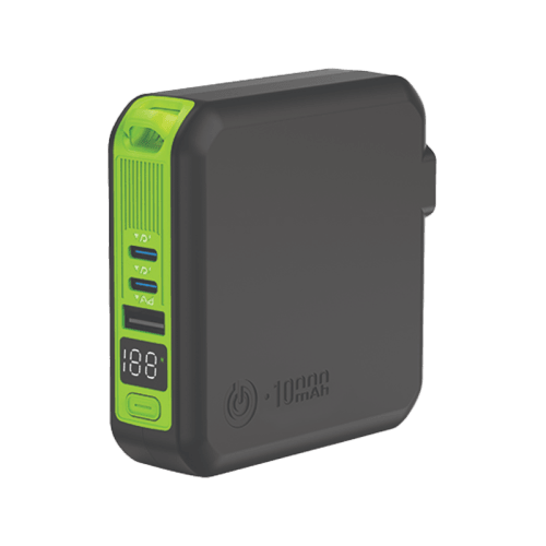 Goui Mbala Plus 10000mAh Power Bank + Wall Charger- Black