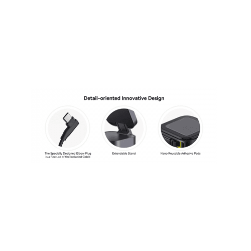 Baseus PicoGo Series 2-in-1 Qi2 67W Magnetic Wireless Charger - Cosmic Black (USB-C to USB-C 100W Cable Included)