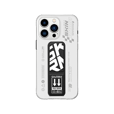 SkinArma Apex Grip-Stand Case for iPhone 15 Pro - Black