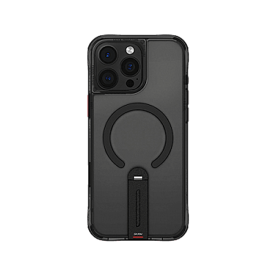 SkinArma Helix MagSafe Case With 360 Rotating Stand for iPhone 16 Pro - Black