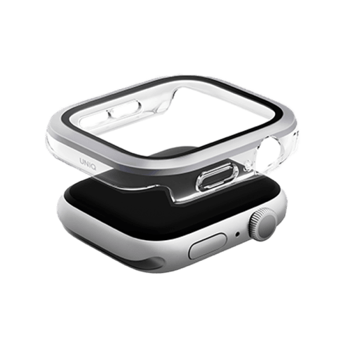 Uniq Voute Watch Case With Screen Protection for Apple Watch 46mm - Silver