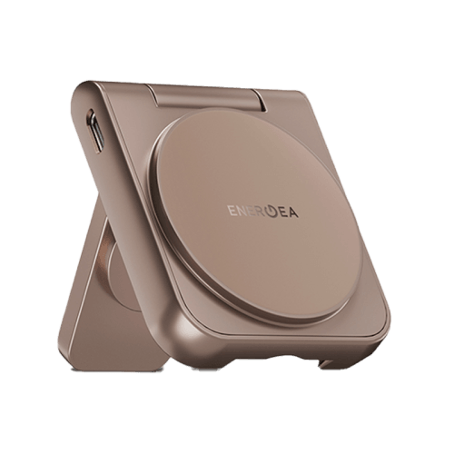 Energea MagDuo 2 IN 1 Foldable Magsafe Fast Wireless Charger - Gold