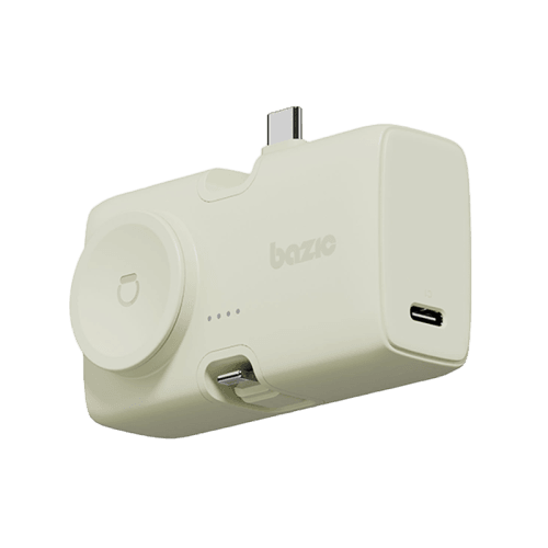 Bazic GoPower Koda 2 in 1 Power Bank With Foldable USB-C /Lightning Pin And Apple Watch Charger 5000mAh - Pistachio