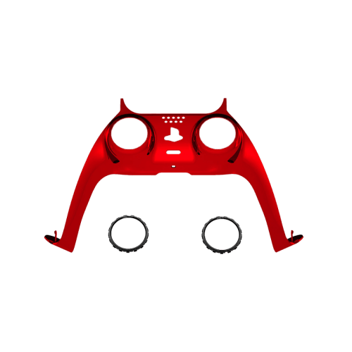 Gamer Gear Faceplate for PS5 Controller - Glossy Chrome Red