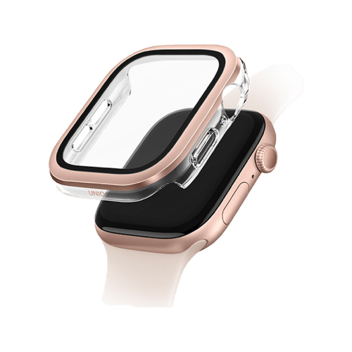 Uniq Voute Watch Case With Screen Protection for Apple Watch 46mm - Rose Gold