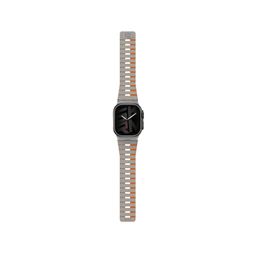 SkinArma Gemini Magnetic Watch Strap for Apple Watch 49/46/45MM - Grey Orange