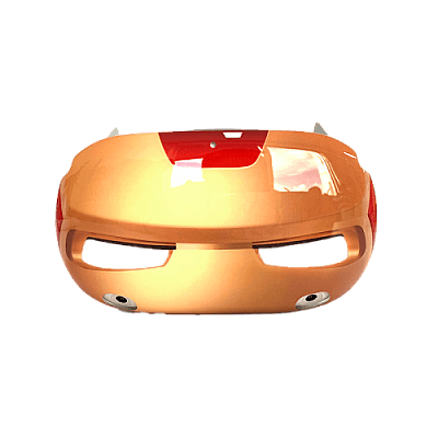 Gamer Gear Iron Man Front Cover For Oculus Quest 2 - Black