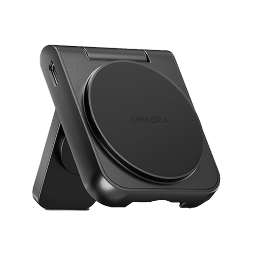 Energea MagDuo 2 IN 1 Foldable Magsafe Fast Wireless Charger - Gunmetal
