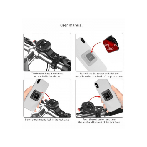 Swissten Easy Lock Bike - Black
