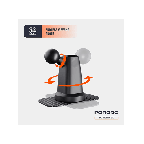 Porodo 2 In 1 Magsafe Magnetic Air Vent & Dash Mount - Black