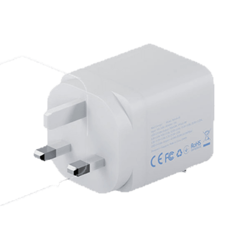 Bazic GoPort Retrek 1-Port USB-C & Built-In USB-C Cable 65W GaN - White