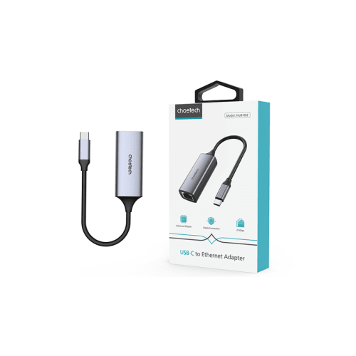 Choetech USB-C to RJ45 LAN Network Adapter - Black