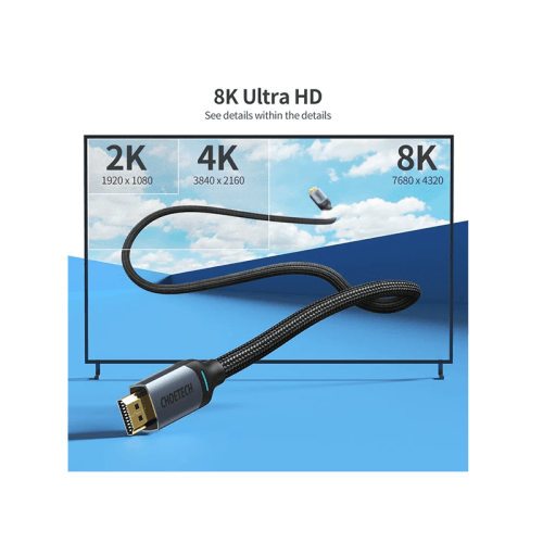 Choetech 8K HDMI to HDMI 2M Cable - Black