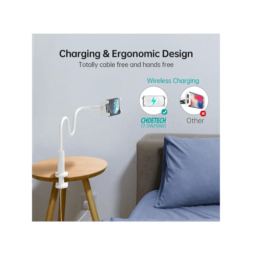 Choetech Fast Wireless Charger Phone Mount - White