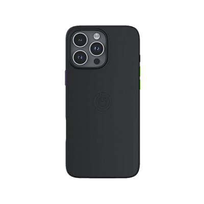 Goui Magnetic Case With Magnetic Bars for iPhone 16 Pro + Magnetic Strap - Black Stone