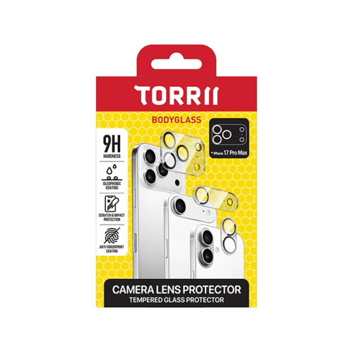 Torrii Body Glass Clear Glass Camera Lens Protector for iPhone 17 Pro Max