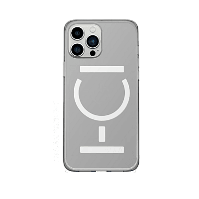 Goui Magnetic Case With Magnetic Bars for iPhone 13 Pro Max + Magnetic Strap - Transparent
