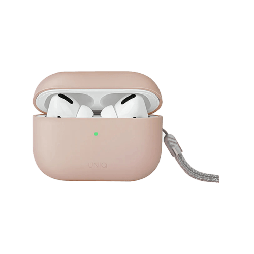 Uniq Hybrid Lino Liquid Silicon Case for Airpods Pro 2 - Blush Pink