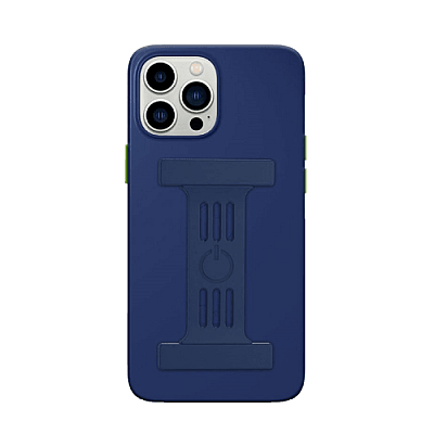 Goui Magnetic Case With Magnetic Bars for iPhone 13 Pro Max + Magnetic Strap - Midnight Blue