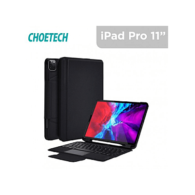 Choetech Magic Keyboard for iPad Pro 11" 3rd Gen Arabic - Black