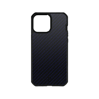 ITSKINS Hybrid Mag Carbon Series Case for iPhone 13 Pro - Blue Carbon And Blue