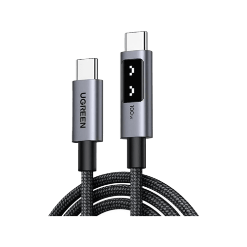 Ugreen Uno USB-C to USB-C 480Mbps 100W Fast Charging Cable 1m (5A Max) - Black